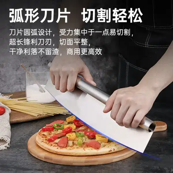 Aixiangru-Rocking Pizza Knife Gadget Sets, Bike Round Knife, Utensils, Bakery Accessories, Metal Kitchen Tools - Image 4