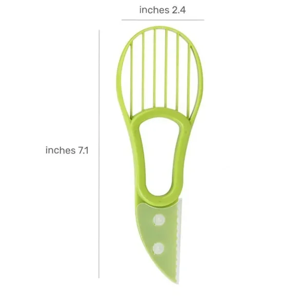 3-in-1 Avocado Slicer Shea Corer Butter Fruit Peeler Cutter Pulp Separator Plastic Knife Kitchen Vegetable Tools Home Accessory - Image 3