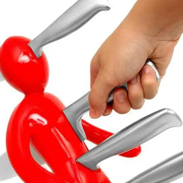 Creative Multifunctional Stainless Steel Humanoid Knife Holder Set Storage Rack For Kitchen Without Knife - Image 2