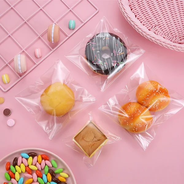 100pcs Clear Cello Self Adhesive Self Sealing Gift Cookie Candy Bags Thick Packing Resealable Jewelry Packaging Cellophane Bag - Image 6