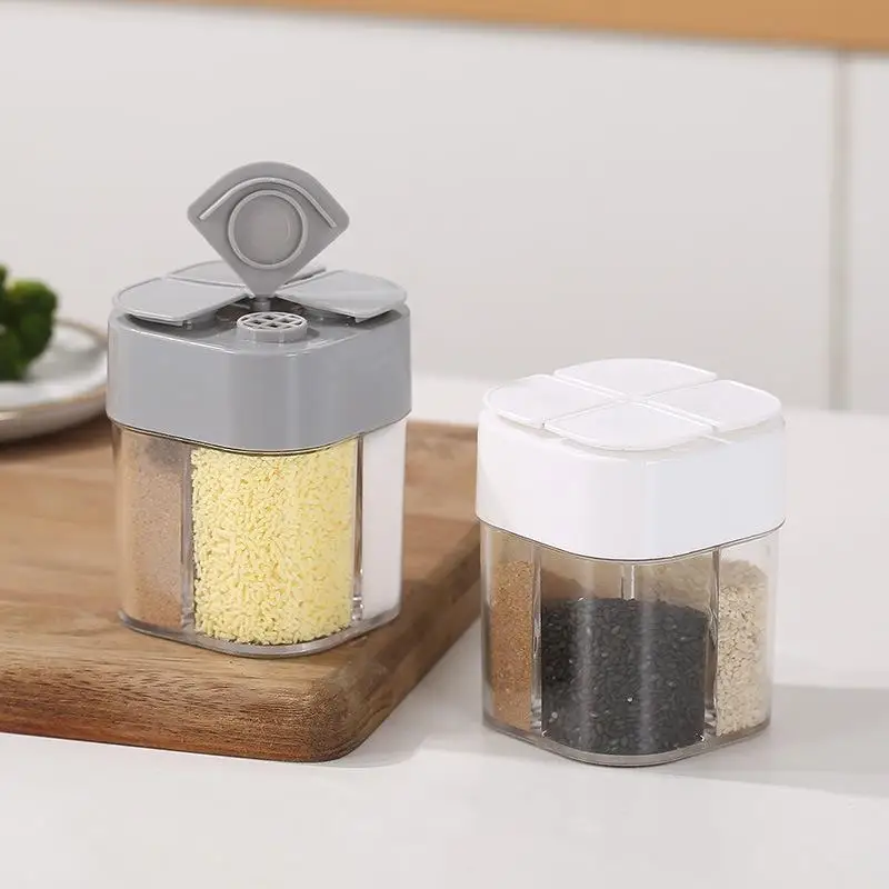 Kitchen Gadget Transparent Colorful Lid Practical Best-selling Convenient Trending Spice Jar Set With Lids Spice Storage Stylish
