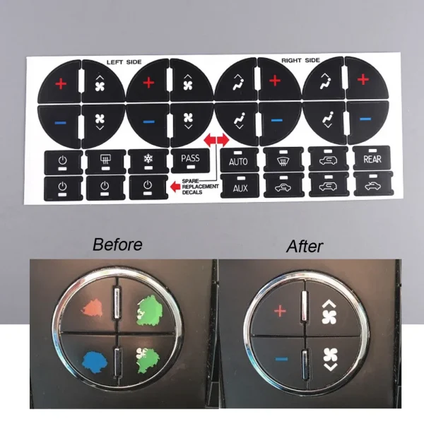 Climate Control Repair Replacement Interior Parts AC Dash Button for Buick Chevrolet Tahoe Suburban Avalanche Silverado Yukon