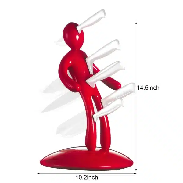Creative Multifunctional Stainless Steel Humanoid Knife Holder Set Storage Rack For Kitchen Without Knife - Image 5