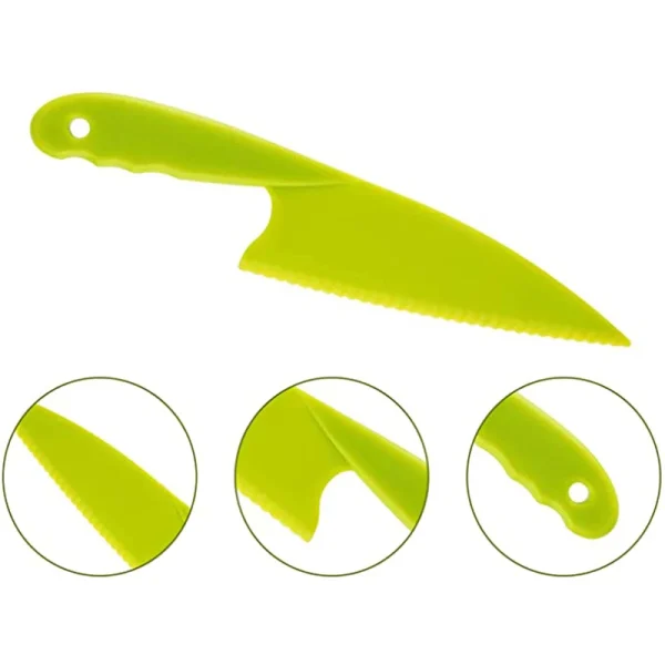 Colorful Children's Safe Cooking Knife Chef Nylon Knives Fruit Bread Cake Salad Lettuce Knifies Plastic Kitchen Tools Set 2022 - Image 5