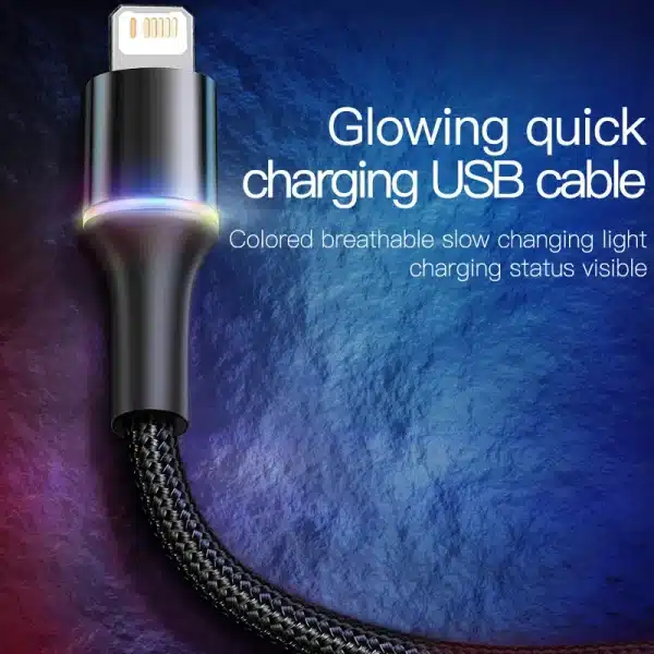 Baseus Lighting USB Cable For iPhone 14 13 12 11 Pro Max X Fast Charging Charger Cable For iPhone 8 7 6 6s iPad Data Wire Cord - Image 3