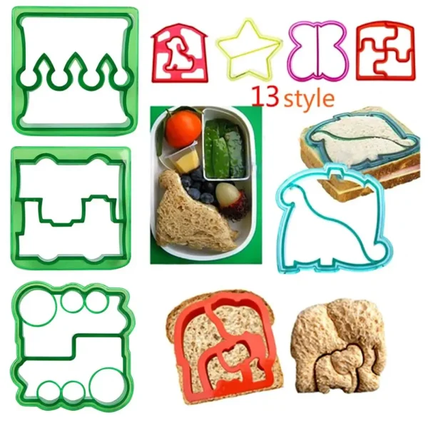 Sandwich Cutters Mould Food Toast Bread Mold Cute Baking Children Set Lunch Cutter Interesting Kitchen Accessories for Kids - Image 4