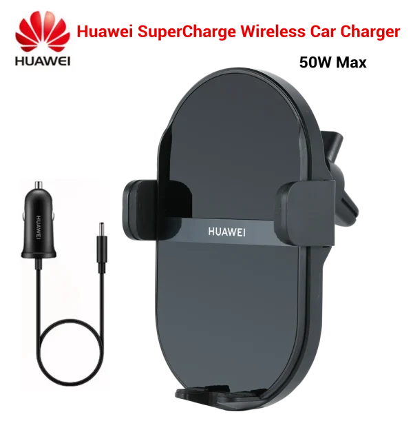 Huawei SuperCharge Wireless Car Charger 50W Max Intelligent Both Side Sensor Mounting Dual Charging 3D Cooling Fast Charger