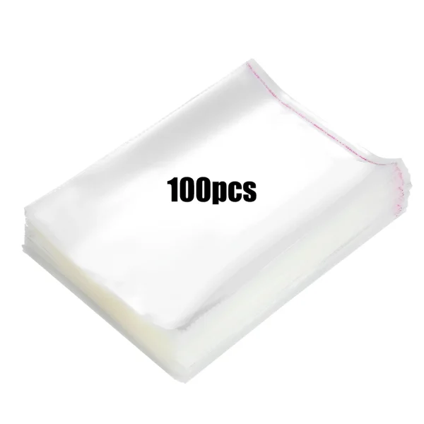 100pcs Clear Cello Self Adhesive Self Sealing Gift Cookie Candy Bags Thick Packing Resealable Jewelry Packaging Cellophane Bag - Image 3