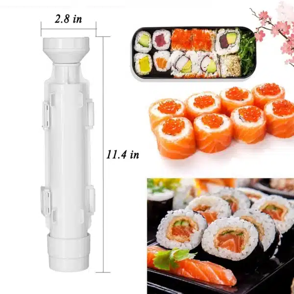 Quick Diy Sushi Maker Set Machine Rice Mold Bazooka Roller Kit Vegetable Meat Rolling Tool DIY Kitchen Tools Gadgets Accessories - Image 3