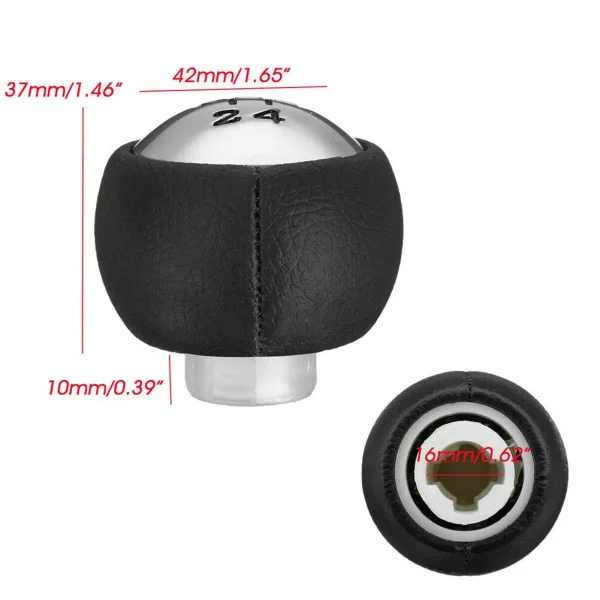 For Peugeot 307 308 407 3008 5008 807 Black Gear Stick Shift Knob ABS 6 Speed Auto Interior Replacement Parts - Image 3