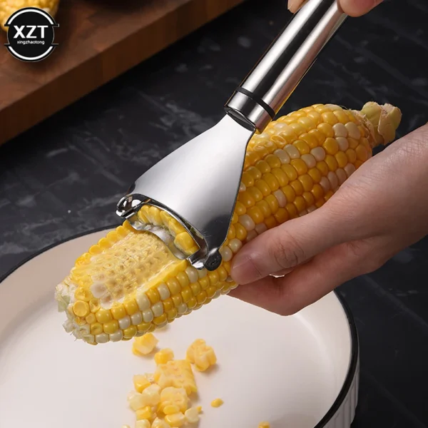 1PCS Stainless Steel Corn Thresher Stripper Peeler Corn Planer Cob Peeler Stripper Kernel Cutter Kitchen Accessories Tool Gadget