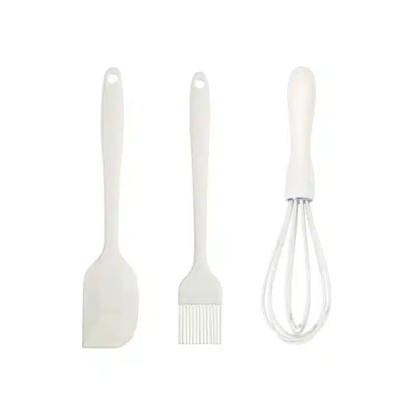 Silicone Baking 3-piece Cake Set Cream Spatula Spatula Kitchen Household Whisk Barbecue Grease Brush Gadget - Image 5