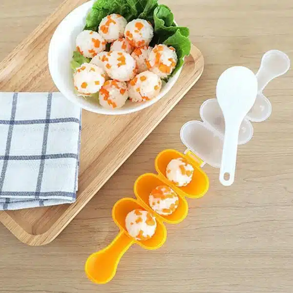 2Pc/Set Rice Ball Molds Sushi Mold Creativity Maker DIY Kitchen Accessories Sushi Making Tools Bento Gadgets Baby Rice Ball Mold - Image 4