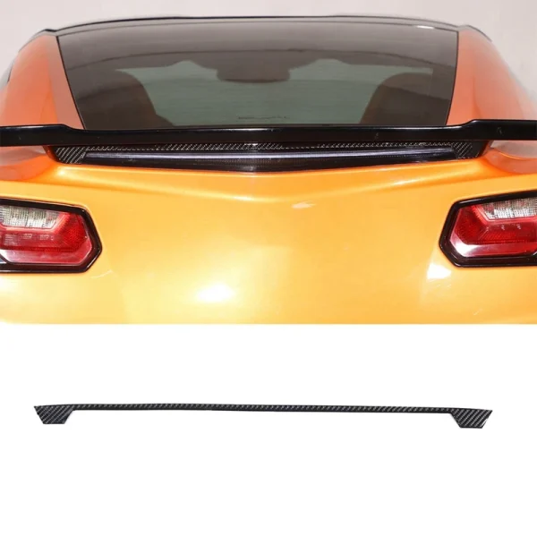 For Corvette C7 2014-2019 Soft Carbon Fiber Car Rear Brake Light Cover Trim Strips Sticker Replacement Parts