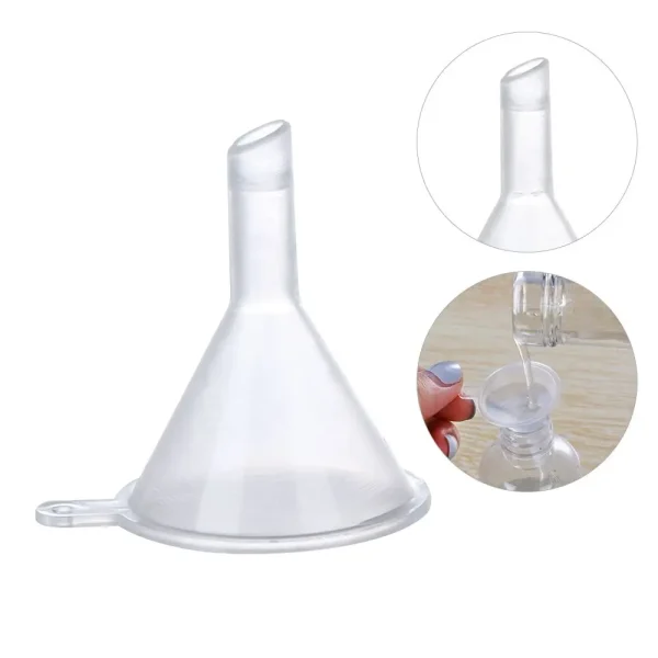 Plastic 5/10 Pcs Kitchen Dining Perfume Emulsion Gadgets Plastic Transparent Funnel Hopper Mini Auxiliary Tool - Image 2