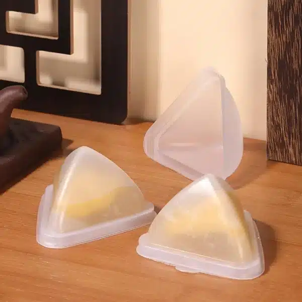 Rice Dumpling Mould 10pcs Triangle Zongzi Sushi Mochi Pudding Dessert Maker Mould Packaging Box Kitchen Gadgets Durian Rice - Image 3