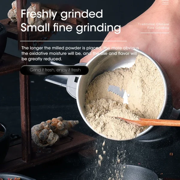 400W Electric Coffee Grinder Kitchen Cereal Nuts Beans Spices Grains Grinder Machine Multifunctional Home Coffee Grinder 220V - Image 2