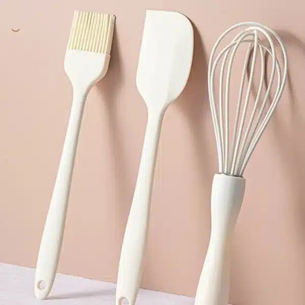 3PCS/SET Silicone Baking Set Cake Cream Spatula Scraper Kitchen Household Egg Whisk Barbecue Oil Brush Gadget Kitchen Supplies - Image 2