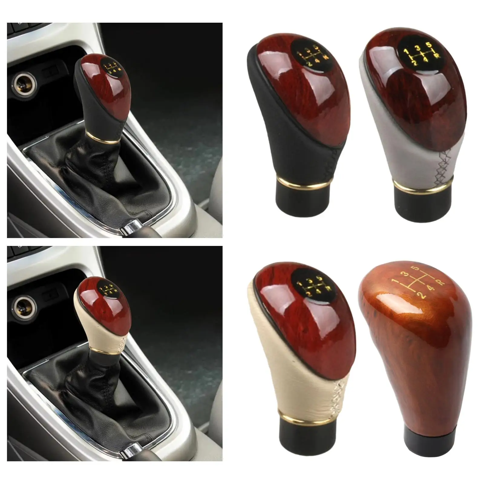 Manual Gear Knob, 5speeds, Replacement, Fittings, Interior Parts Universal Spare Part