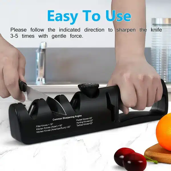 Knife Sharpener 5 in 1 Adjustable Angle Kitchen Grinding Machine Professional Knife Scissors Sharpening Tools Home Kitchen Knife - Image 6