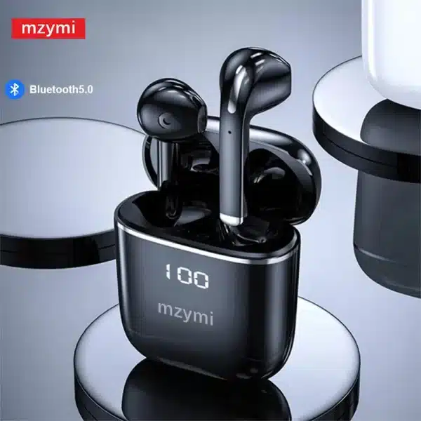 mzymi Buds 3 Pro TWS Headphone Wireless Bluetooth Earbuds LED Display Touch Control Earphone 9D Stereo Sound Headset For XIAOMI