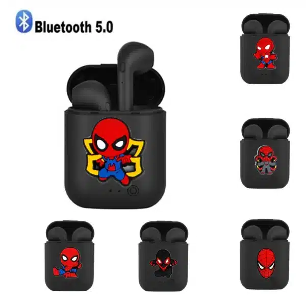 Disney Spider Man Wireless Bluetooth Headphones Stereo 5.0 Universal Bluetooth Xiaomi Huawei iPhone Sports Mini Bluetooth Phone