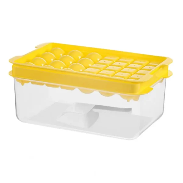 Kitchen Gadgets for Fast Stackable Ice Tray Set with Lid Bin for Fast Drinks Bpa Free Round Square Ice Cube Maker for Freezer