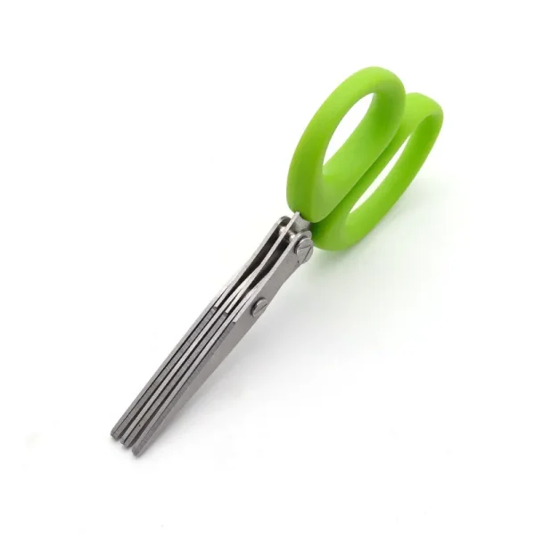 Multifunctional Muti Layers Stainless Steel Knives Multi-Layers KItchen Scissors Scallion Cutter Herb Laver Spices Cook Tool Cut - Image 2