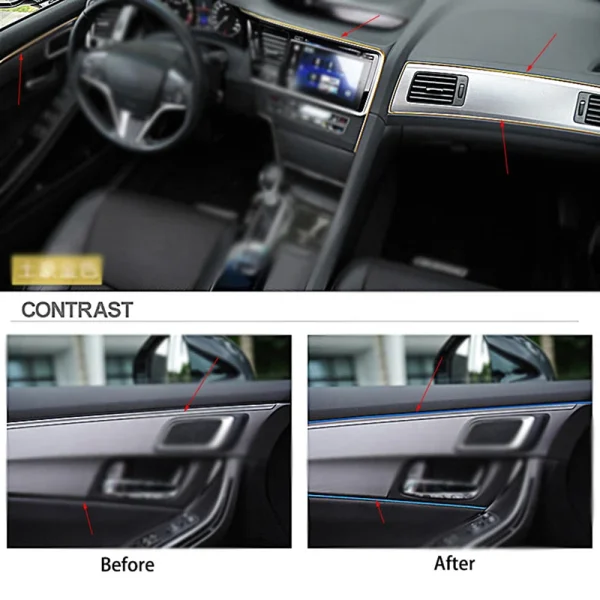 5m Universal Car Accessories Insert Trim Styling Interior Decor For 206 Peugeot Replacement Parts For Interior - Image 6