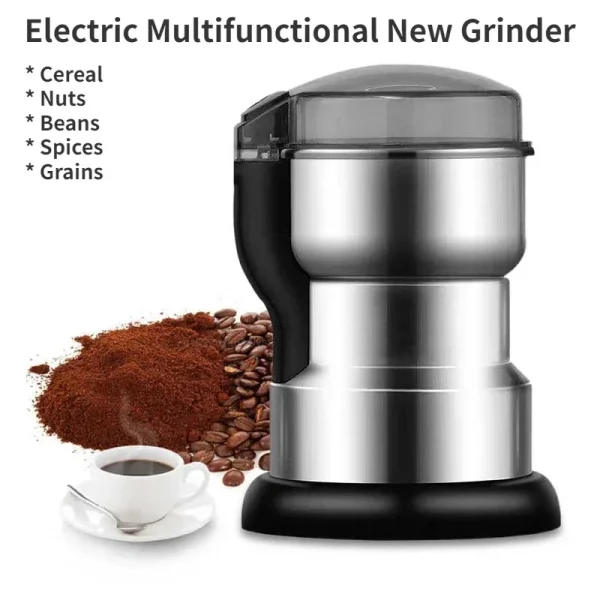 Electric Multifunctional New Grinder Coffee Kitchen Beans Cereal Nuts Spices Grains Grinder Machine For Home Coffee Grinders