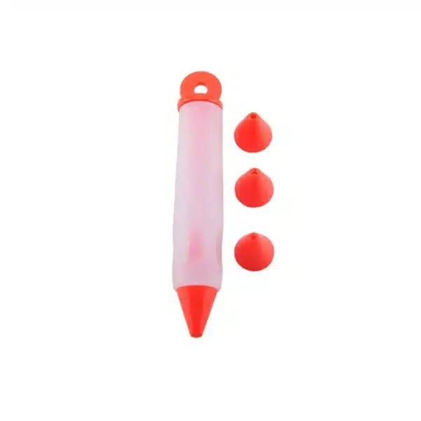 Silicone Food Write Pen Chocolate Decorating tools Cake Mold Cream cup,cookie Icing Piping Pastry 4 Nozzles kitchen accessorie - Image 2