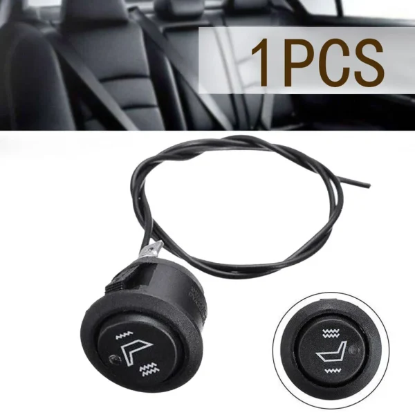 2/1Pcs Car Seats Heater Switch 3Pin Round Heated Rocker Hi/Low Off Control 12V Universal Interior Replacement Parts