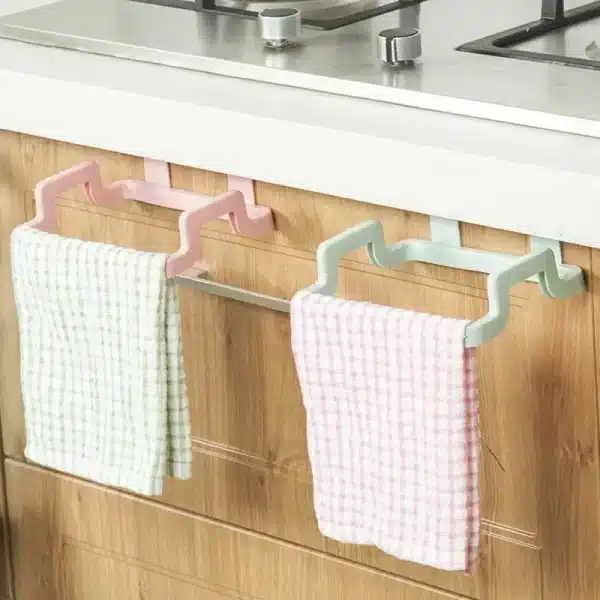 Hanging Trash Rubbish Bag Holder Garbage Rack Cupboard Cabinet Storage Rag Hanger Trash Can Bin Kitchen Accessories Gadget - Image 3