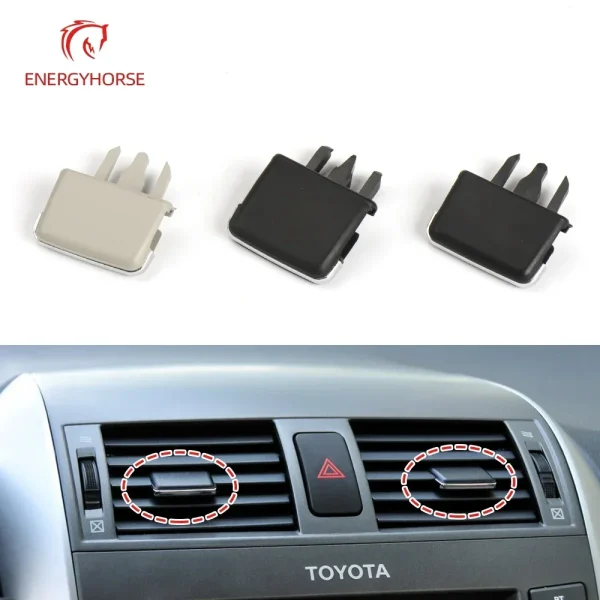 Car Center Dash A/C Vent Louvre Blade Slice Air Conditioning Leaf Clip For Toyota Corolla 2004-2013 Automotive Parts Interior