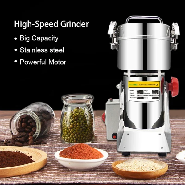 BioloMix 800g 700g Grains Spices Hebals Cereals Coffee Dry Food Grinder Mill Grinding Machine Gristmill Flour Powder crusher - Image 6