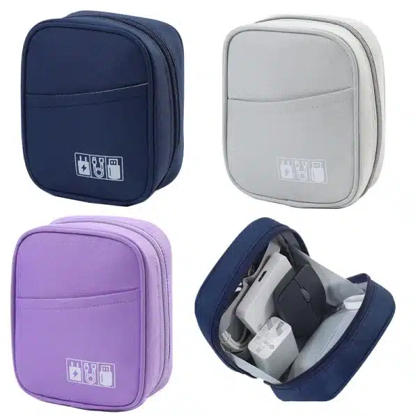 New Travel Data Cable Organizer Bag Waterproof Usb Power Bank Earphone Storage Case Portable Digital Accessories Storage Bag ﻿