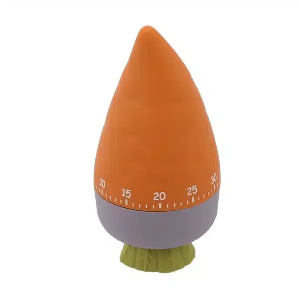 Durable 1-60min Pear Corn Timer Kitchen Mechanical Timer Carrot Shape Countdown Timer Reminder Alarm Clock for Cooking Gadgets - Image 2