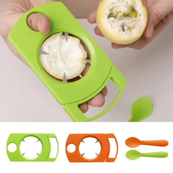 Fruit Slicer Passion Fruit Cutter With Spoon Peeler Set Kitchen Gadget Peeling Tool Fruit Peeler And Opener Mangosteen Cutter - Image 6