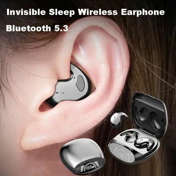 Mini Sleep Invisible Earbuds Tiny Hidden Headphones Bluetooth 5.3 Earphone Noise Cancelling Sports Stereo TWS Wireless Headsets