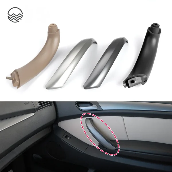 For BWM E53 Handle Car Interior Decoration Parts Inner Handle Door Panel Pull Trim Cover Front Left Right Side for BMW X5 Series