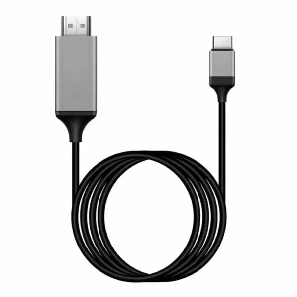 Usb C To Hdmi-Compatible 4k/30hz Video Cable 1080p Type C 3.1 Hdtv Cord Same Screen For Macbook Pro Chromebook Pixel - Image 5