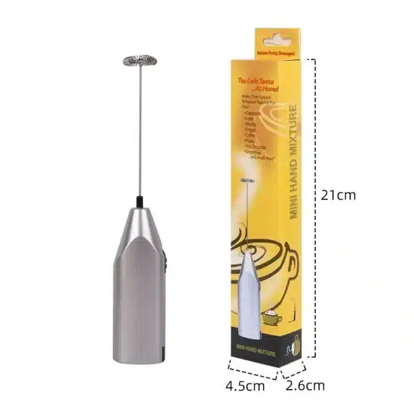 Kitchen Electric Hand Whisk Mixer Coffee Milk Egg Beater Stainless Steel Frother Egg Electric Mini Handle Stirre cooking gadgets - Image 4