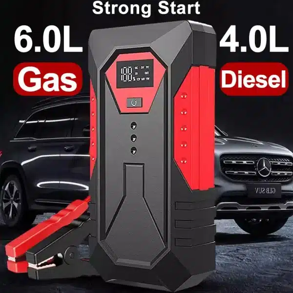 1200A Portable Car Jump Starter 18000mAh Power Bank Car Booster Charger 12V Starting Device Petrol Diesel Car Emergency Booster