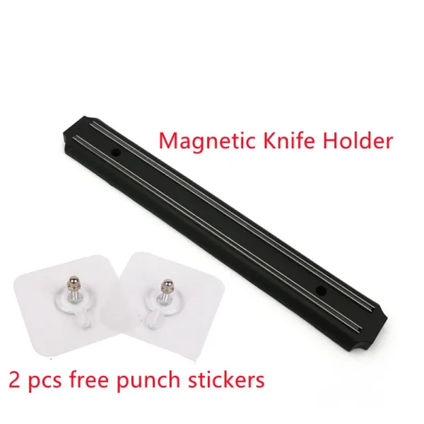 Magnetic Knife Holder Wall-mounted Kitchen Magnet Magnet Convenient and Practical Knife Holder Punch Free - Image 2