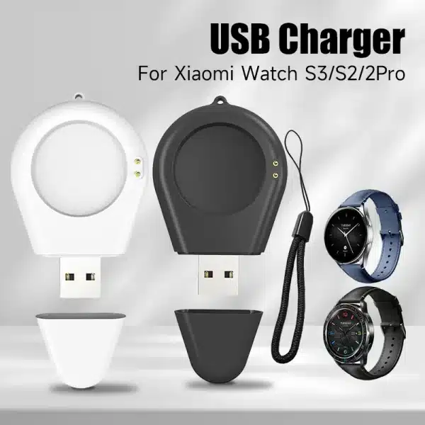 Portable Magnetic Watch Charger USB Travel Cordless Wireless Charging Dock for Xiaom Watch S3 S2 Xiaomi Watch 2pro