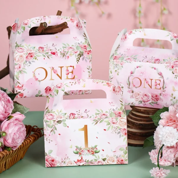 4pcs Butterfly Gifts Packaging Box Kid Birthday Baby Shower Party Decoration DIY Carton Candy Box Bags Portable Paper Box Carton - Image 2