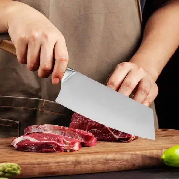 Professional Japanese Kitchen Chef Knife Set Meat Fish Slicing Vegetables Cutter Stainless Steel Butcher Cleaver Knife with Box - Image 2