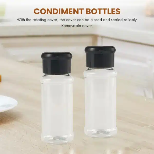 20Pcs/Set 100Ml Spice Salt Pepper Shakers Black Seasoning Jar Can Pepper Bottle Barbecue Condiment Kitchen Gadget Tool - Image 3