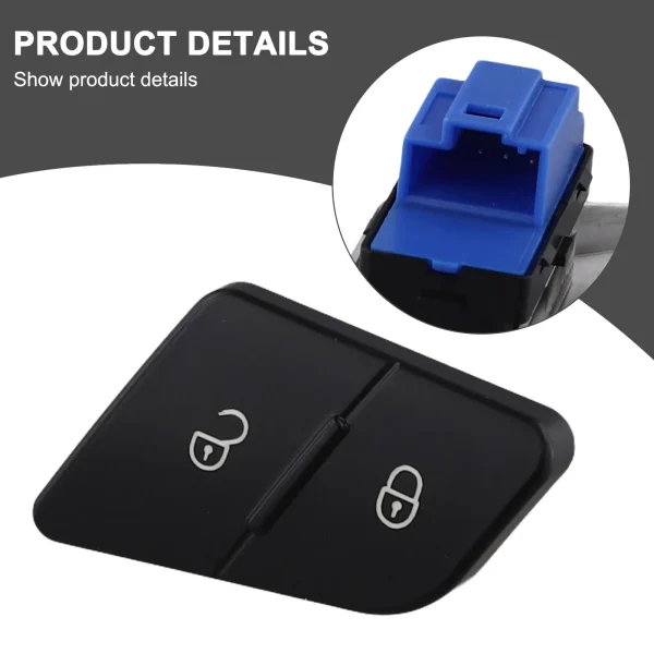 3C0962125B For Passat B6 2006-2010 Car Driver Side Door Lock/Unlock Switch Replacement Car Interior Parts Door Lock Switch - Image 5