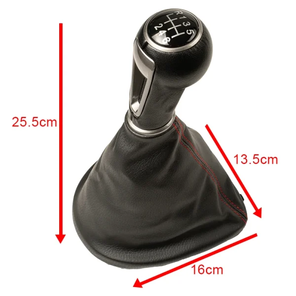 For Seat Leon II Toledo III Altea XL 2005-2012 Gear Shift Knob Gaiter Boot Cover Case Car Accessories Interior Replacement Parts - Image 2